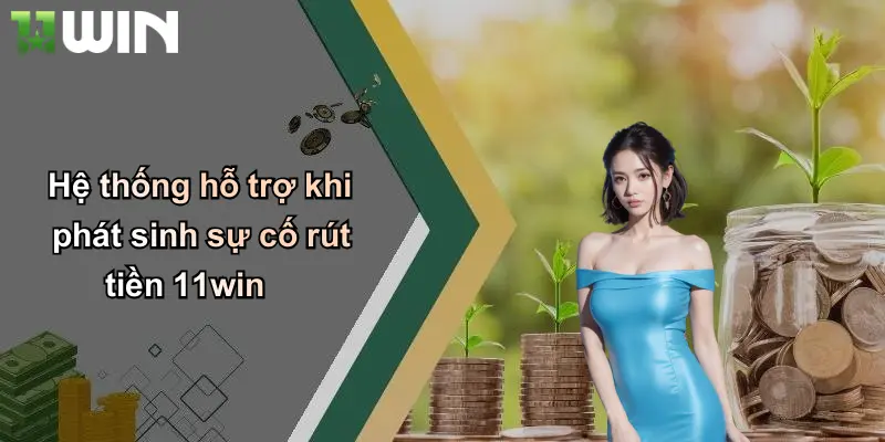 Hệ thống hỗ trợ khi phát sinh sự cố rút tiền 11win